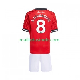 Maillot de Foot Manchester United Bruno Fernandes 8 Domicile 2025-26 - Enfant